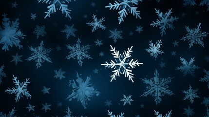 Fototapeta na wymiar Christmas Background with Snowflakes