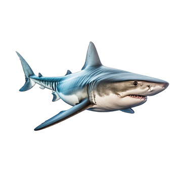 Shark photograph isolated on white background