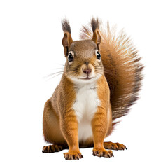 Obraz premium Squirrel photograph isolated on white background