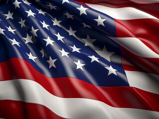 The United States flag waving texture
