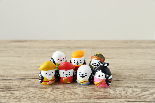 シマエナガの七福神