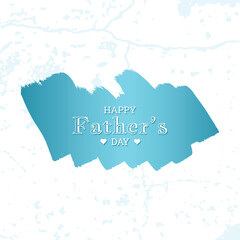 Happy fathers day brush and overlay texture on white background