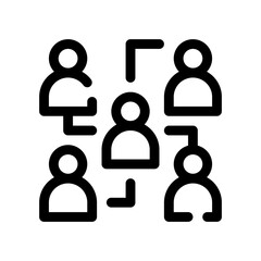 organization line icon