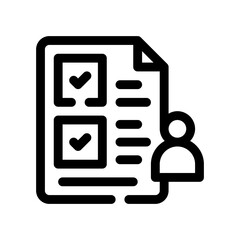 project management line icon