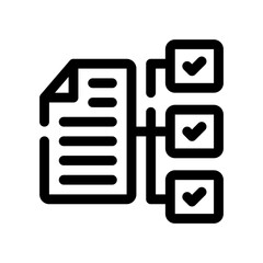 Fototapeta premium project management line icon