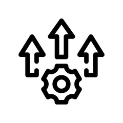 Obraz premium project management line icon