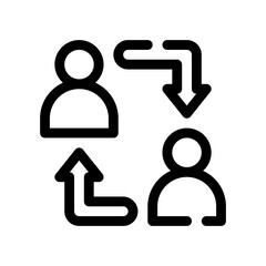 relationship line icon