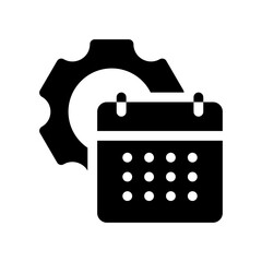 time management glyph icon