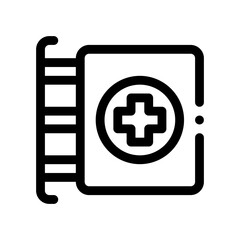 Obraz premium sign line icon