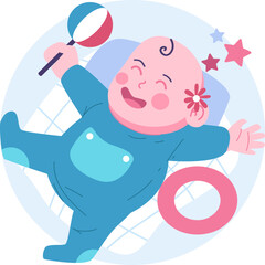 Newborn Character Illustration