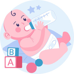 Newborn Character Illustration