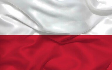 Poland 3d background flag