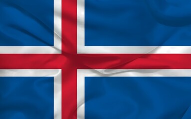 Iceland 3d background flag