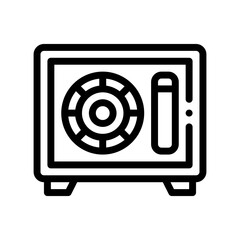 safebox line icon