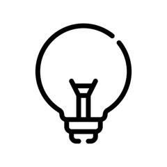 light bulb line icon