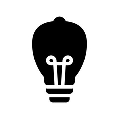 light bulb glyph icon