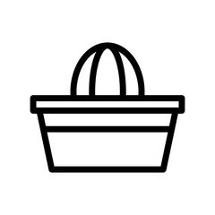 squeezer line icon