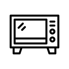 microwave line icon