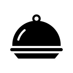 dinner glyph icon