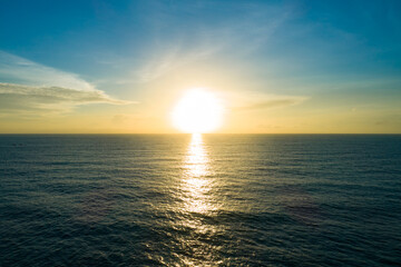 Amazing nature beautiful sea in Phuket island Thailand, Aerial view Drone camera High angle view sea background