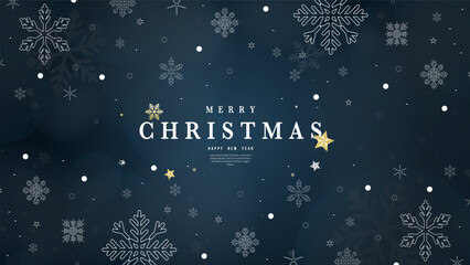 Merry Christmas and Happy New Year  background with leaf pin and element in Christmas holiday , Flat Modern design , illustration Vector EPS 10
