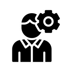 man glyph icon