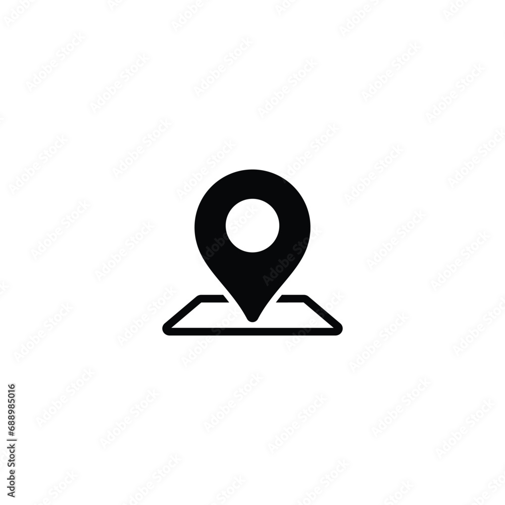 Poster pin maps icon, location icon vector for web site computer and mobile app.
