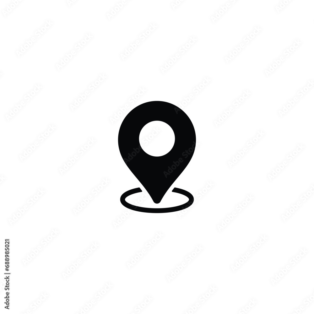 Poster pin maps icon, location icon vector for web site computer and mobile app.