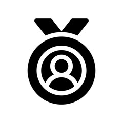 medal glyph icon