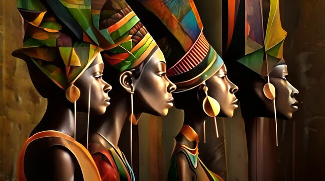 Modern abstract african art. Traditional african painting.