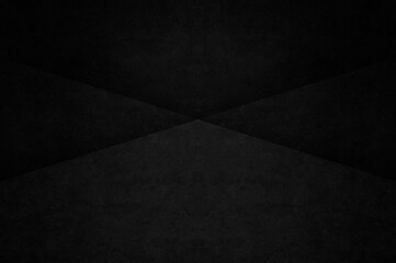 Black abstract geometric background. Grunge wallpaper