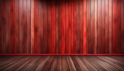 room with red wall,wood,floor,room,intetior,wooden,texture,Ai generated 