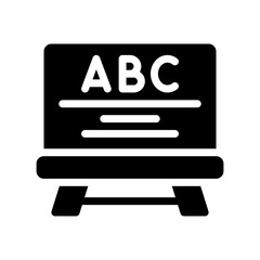 chalkboard glyph icon