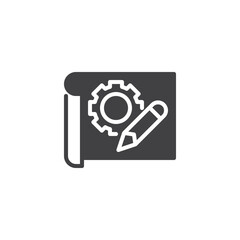 Project planning vector icon