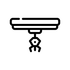 crane line icon