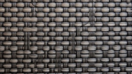 Closeup synthetic texture rattan weaving furniture abstract background
