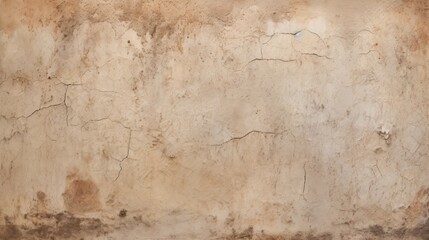 Old rustic grunge wall textured covered with beige stucco style background