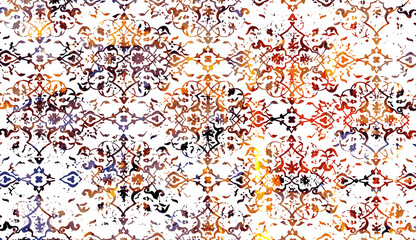 Carpet and Rugs textile design with grunge and distressed texture repeat pattern 
