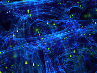 Imaginatory fractal abstract background Image