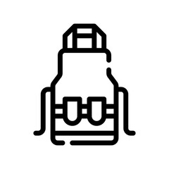Obraz premium apron line icon