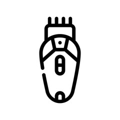 hair clipper line icon