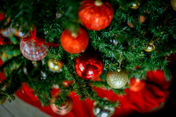 Christmas decoration Colorful Items.