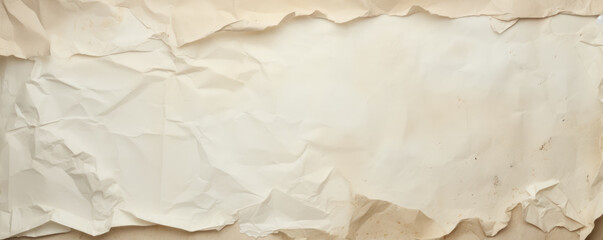 Paper background. Background from old yellowed crumpled paper for design.