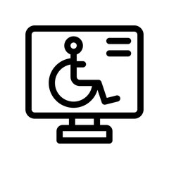 computer line icon