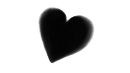 黒いハートのイラスト
