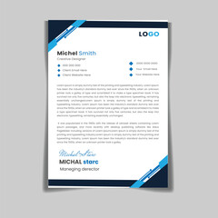  Creative and modern corporate business latterhead a4 layout template design