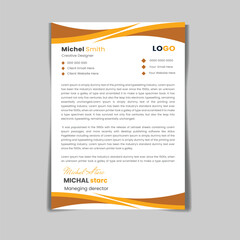  Creative and modern corporate business latterhead a4 layout template design
