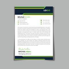  Creative and modern corporate business latterhead a4 layout template design