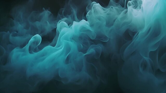Dramatic Effect with Blue smoke moving and swirling around, Swirling and exploding smoke, ember moving around a circle shape. 4K loop with Alpha channel. perfect for epic logo placement or intro. VJ l