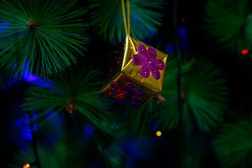 Christmas decoration Colorful Items.
